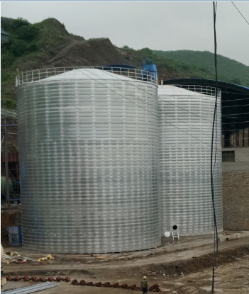 五家渠粮食钢板仓的安装全过程不用热焊接